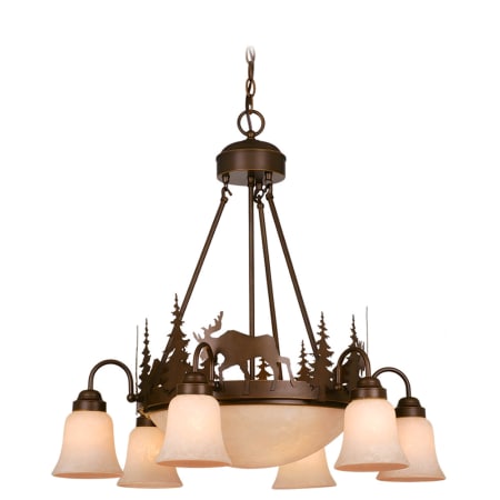 A large image of the Vaxcel Lighting CH55606BBZ Burnished Bronze