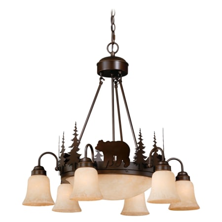 A large image of the Vaxcel Lighting CH55706BBZ Burnished Bronze