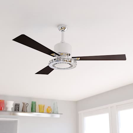 A large image of the Vaxcel Lighting Clara 52 Alternate Image