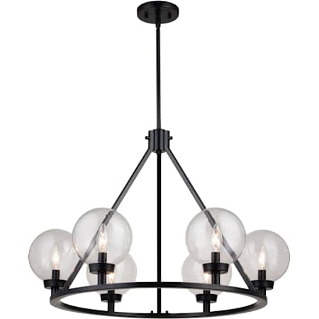 A large image of the Vaxcel Lighting H0277 Matte Black