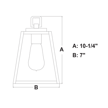 A large image of the Vaxcel Lighting P0050 Alternate View