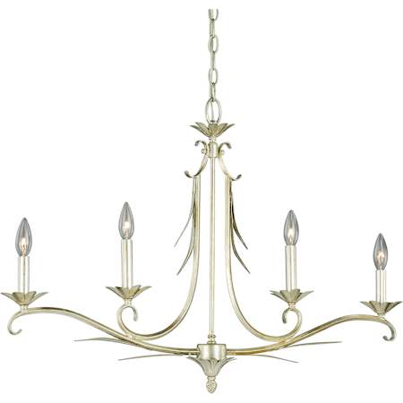 A large image of the Vaxcel Lighting P0097 Silver Leaf