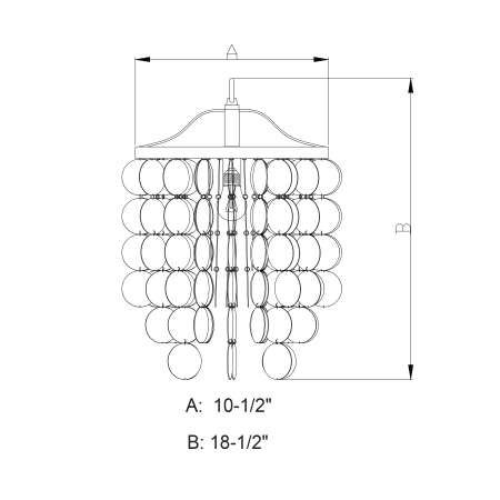 A large image of the Vaxcel Lighting P0138 Alternate View