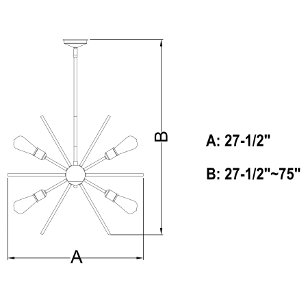 A large image of the Vaxcel Lighting P0196 Alternate Image