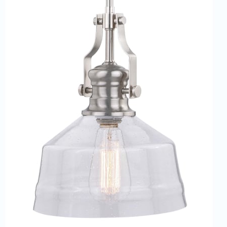 A large image of the Vaxcel Lighting P0272 Satin Nickel