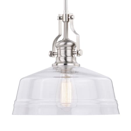 A large image of the Vaxcel Lighting P0273 Satin Nickel