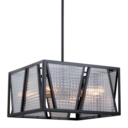 A large image of the Vaxcel Lighting P0294 Black / Natural Brass