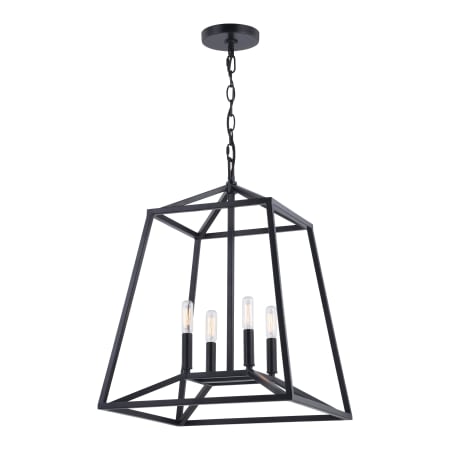 A large image of the Vaxcel Lighting P0310 Black