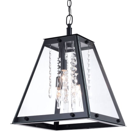 A large image of the Vaxcel Lighting P0323 Matte Black