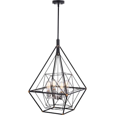 A large image of the Vaxcel Lighting P0328 Oil Rubbed Bronze and Satin Nickel