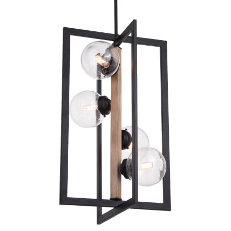 A large image of the Vaxcel Lighting P0339 Oil Rubbed Bronze / Light Walnut