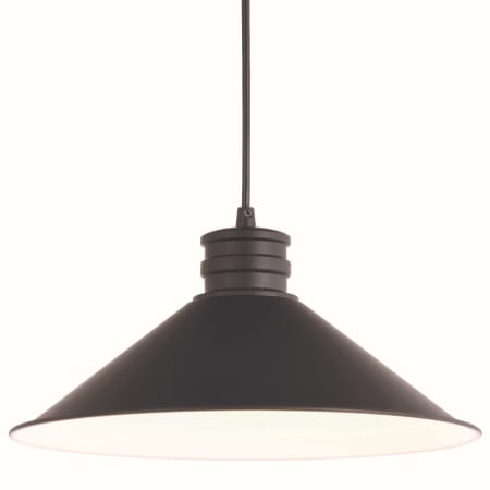 A large image of the Vaxcel Lighting P0362 Oil Rubbed Bronze / Matte White