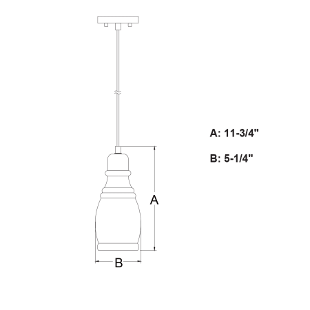 A large image of the Vaxcel Lighting P0377 Alternate image