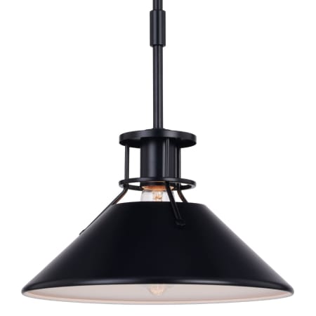 A large image of the Vaxcel Lighting P0379 Black / Matte White