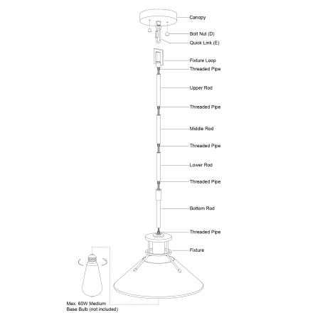 A large image of the Vaxcel Lighting P0379 Alternate Image