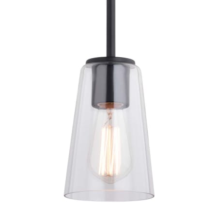 A large image of the Vaxcel Lighting P0396 Matte Black