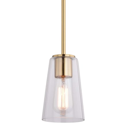 A large image of the Vaxcel Lighting P0396 Muted Brass