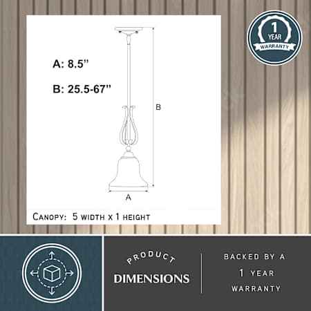 A large image of the Vaxcel Lighting PD35491 Alternate Image