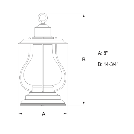 A large image of the Vaxcel Lighting T0219 Alternate Image