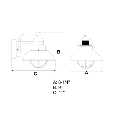 A large image of the Vaxcel Lighting T0252 Alternate Image