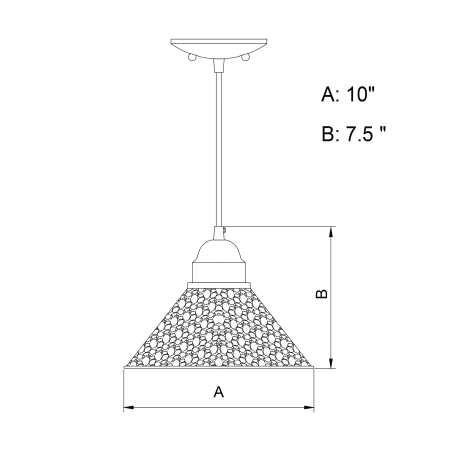 A large image of the Vaxcel Lighting T0349 Alternate Image