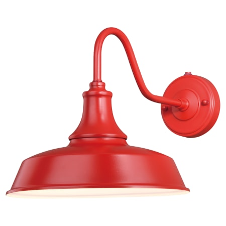 A large image of the Vaxcel Lighting T0368 Red with Inner White