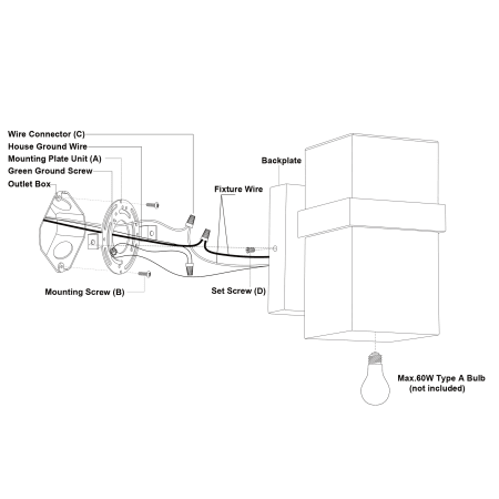 A large image of the Vaxcel Lighting T0660 Alternate Image