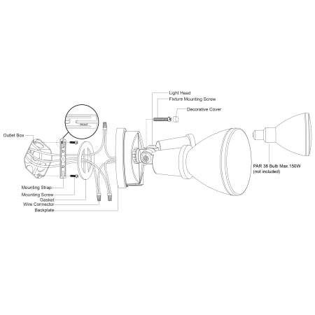 A large image of the Vaxcel Lighting T0689 Alternate Image