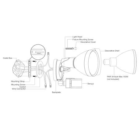 A large image of the Vaxcel Lighting T0696 Alternate Image