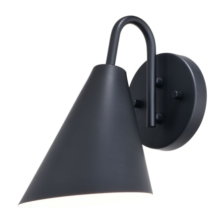 A large image of the Vaxcel Lighting T0740 Matte Black / White