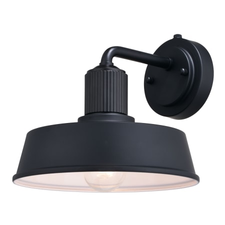 A large image of the Vaxcel Lighting T0750 Matte Black / White