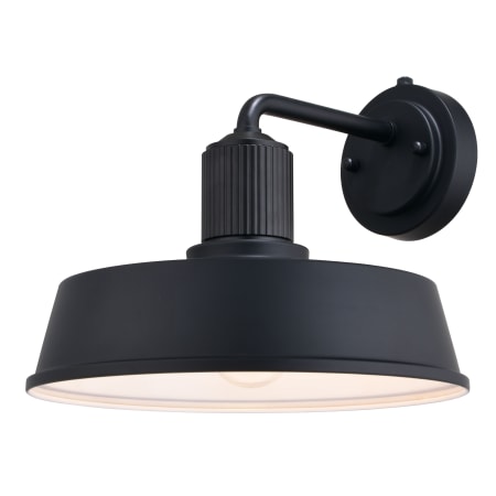 A large image of the Vaxcel Lighting T0751 Matte Black / White
