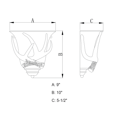 A large image of the Vaxcel Lighting W0148 Alternate View