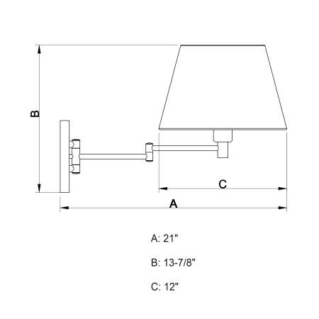 A large image of the Vaxcel Lighting W0200 Alternate View