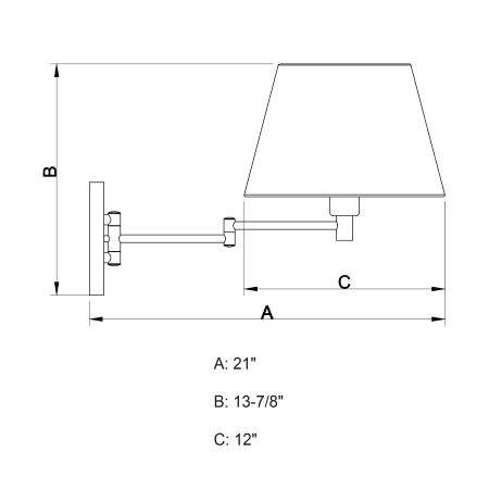 A large image of the Vaxcel Lighting W0200 Alternate View