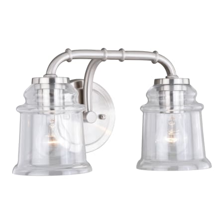 A large image of the Vaxcel Lighting W0240 Satin Nickel