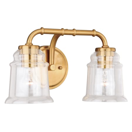 A large image of the Vaxcel Lighting W0240 Natural Brass