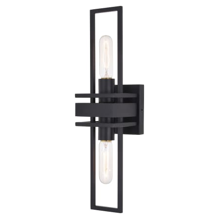 A large image of the Vaxcel Lighting W0346 Matte Black