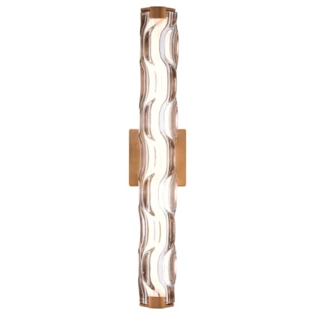 A large image of the Vaxcel Lighting W0359 Natural Brass