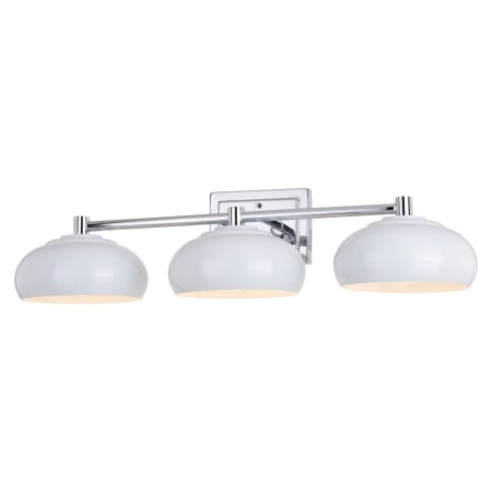 A large image of the Vaxcel Lighting W0385 Chrome / Gloss White