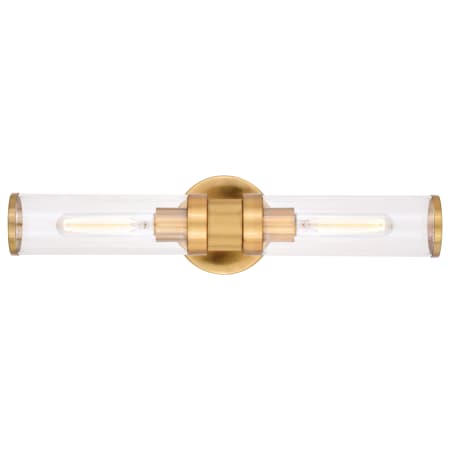 A large image of the Vaxcel Lighting W0389 Satin Brass
