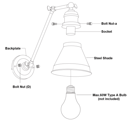 A large image of the Vaxcel Lighting W0399 Alternate Image