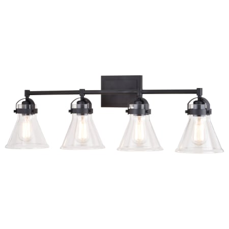 A large image of the Vaxcel Lighting W0413 Charcoal Black