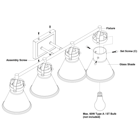 A large image of the Vaxcel Lighting W0413 Alternate Image