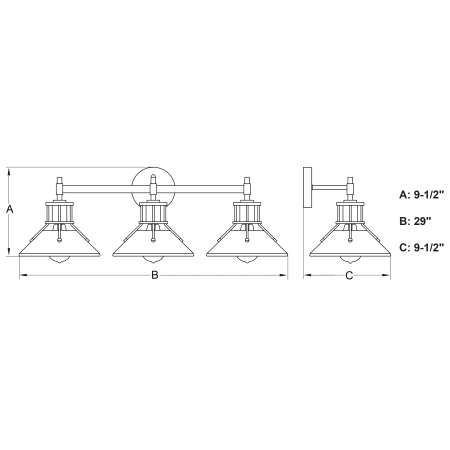 A large image of the Vaxcel Lighting W0414 Alternate Image