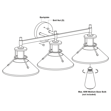 A large image of the Vaxcel Lighting W0414 Alternate Image