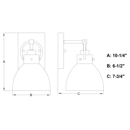 A large image of the Vaxcel Lighting W0416 Alternate Image