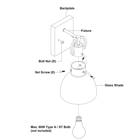 A large image of the Vaxcel Lighting W0416 Alternate Image