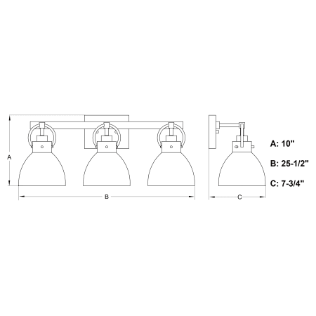 A large image of the Vaxcel Lighting W0418 Alternate Image