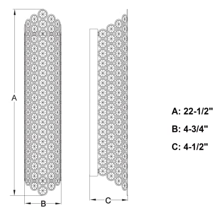 A large image of the Vaxcel Lighting W0422 Alternate Image